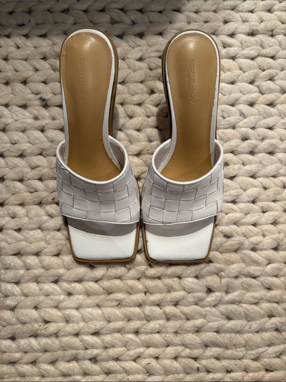 Tony Bianco Woven Slide Heels - Women